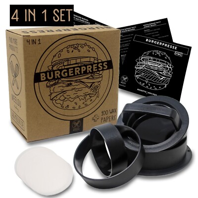 Burgerpresse | Hamburgerpresse | Pattypresse | Burgerpresse-Set| Patty-Maker