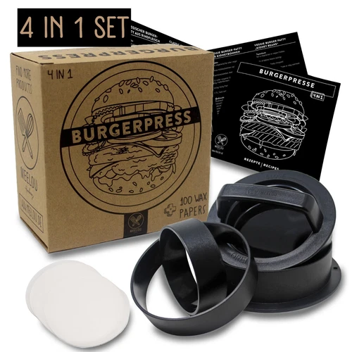 Burgerpresse | Hamburgerpresse | Pattypresse | Burgerpresse-Set| Patty-Maker