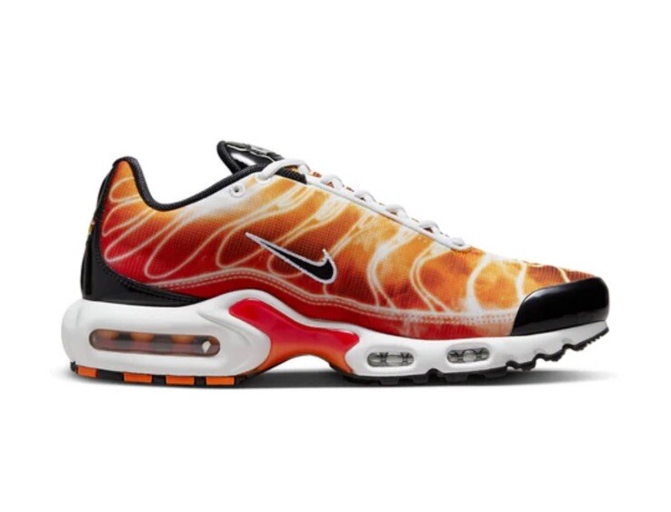 Size 11.5 Nike Air Max Plus Light Photography Black Red Orange Mens DZ3531-600 — product photo 2 of 7