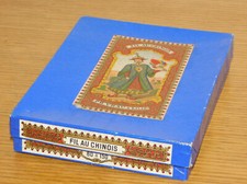 vintage ANCIENNE BOITE carton FIL au CHINOIS p.v PH.VRAU à LILLE asiatique ASIE