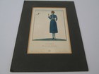 ANTIQUE FRENCH FASHIONART DECO PRINT GAZETTE DE BON TON ANDRE EDOUARD MARTY 1920
