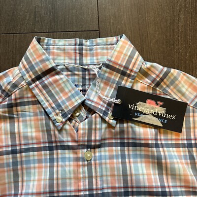 Vineyard Vines Mens XS ON THE GO PERFORMANCE Classic Fit Button Dress Casual NWT