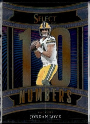 2025 Panini Select #7 Jordan Love Select Numbers