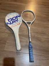 Vintage Donnay Graffiti Squash Racket White with Case