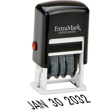 Super Dater Ink Stamp - Self-Inking Rubber Date Stamper - for Documents, Libr...