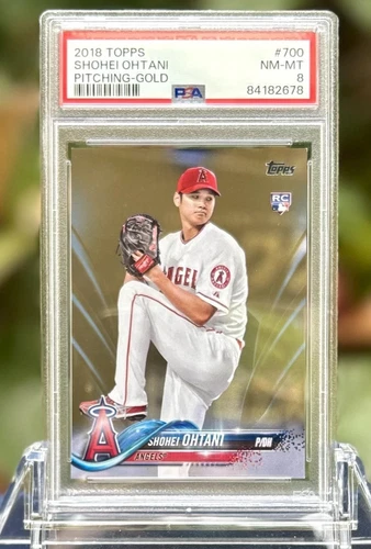 2018 TOPPS #700 SHOHEI OHTANI GOLD /2018 PSA 8 Low Pop!!