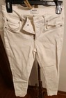 Agolde Jeans W27 White Skinny Crop Mid Rise Denim Womens Sophie — photo 1