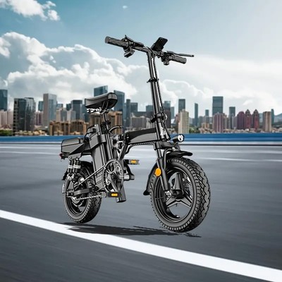 Electric Bikes for Adults 500W 20MPH 32Mlies 48V 15AH Small Folding E-bike  - Main Image