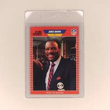 1989 Pro Set - Announcers James Brown #13 (RC) CBS Sports NFL Football Card 