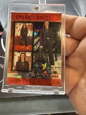 2025 Panini Caitlin Clark Chronicled Dress for Success Red Cracked Ice SP #62