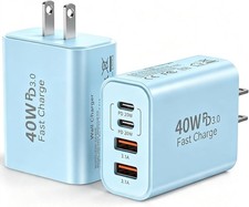 USB C Wall Charger Block, 40W USB Type C iPhone Charger Fast Charging Block