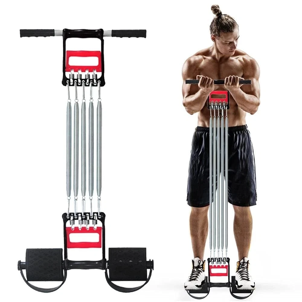 Tummy Trimmer Hand Gripper Chest Expander COVVY 3 in 1 Pull-up Bars Spring