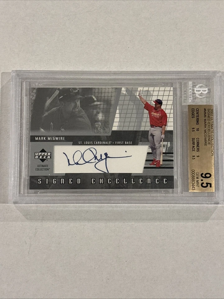 2002 Ultimate Collection Signed Excellence Mark McGwire Auto Cardinals - Image 2 of 3
