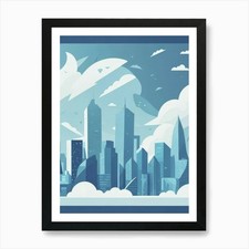 Weather Website Hero Background Ima Framed Wall Art Poster Canvas Print Picture