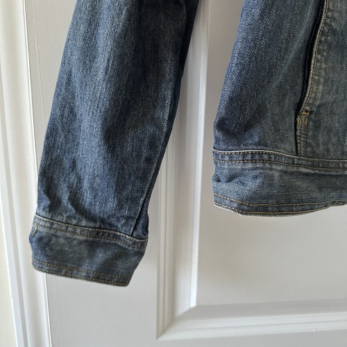 Y2K IZOD Blue Jean Trucker Denim Jacket Women's Size Large Classic Fall School - Picture 6 of 15