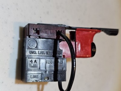 NOS BI-RISTOR Trigger Switch w/ Lock Button OEM Power Tool 4A 125 VAC