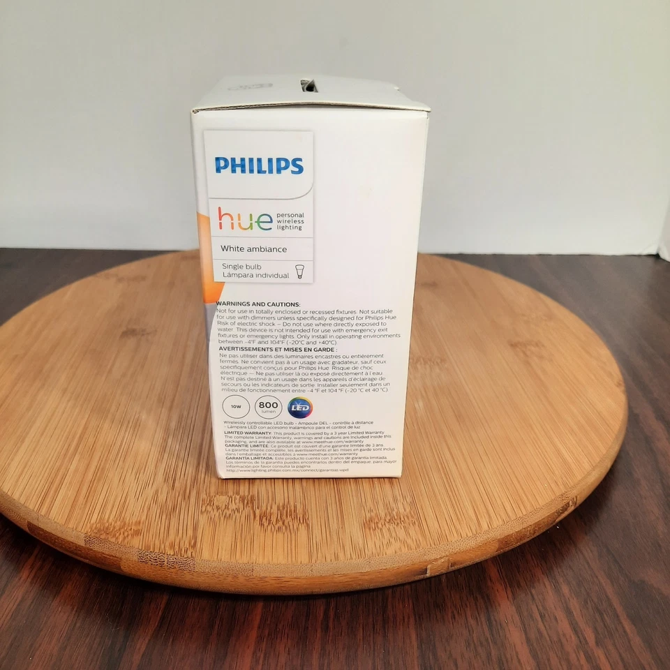 Philips Hue White Ambiance Smart LED Light Bulb E26 800 Lumen 10W BRAND NEW - Image 2 of 4