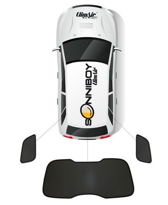 Passgenauer Sonnenschutz Sonniboy 3-Teile für MINI COOPER/ONE TYP F56