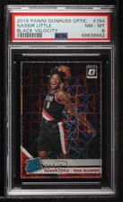 2019-20 Panini Donruss Optic Black Velocity Prizm 38/39 Nassir Little PSA 8 s3g