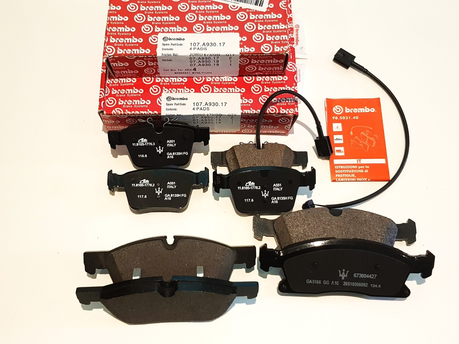 Maserati Levante Front Brake pad