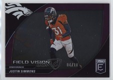 2024 Panini Donruss Elite Field Vision Purple 4/10 Justin Simmons #10 1b1z