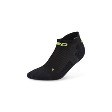 CEP Core Run Ultralight No Show Socks, Black/Lime, X-Large, Black/Lime