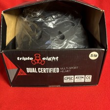 Triple 8 helmet Gloss Black Sm-Medium roller skate roller blades skateboarding