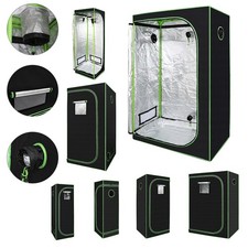 Growbox Pflanzenzelt Growschrank Farmer Pflanzen Gewächshaus Growzelt Black
