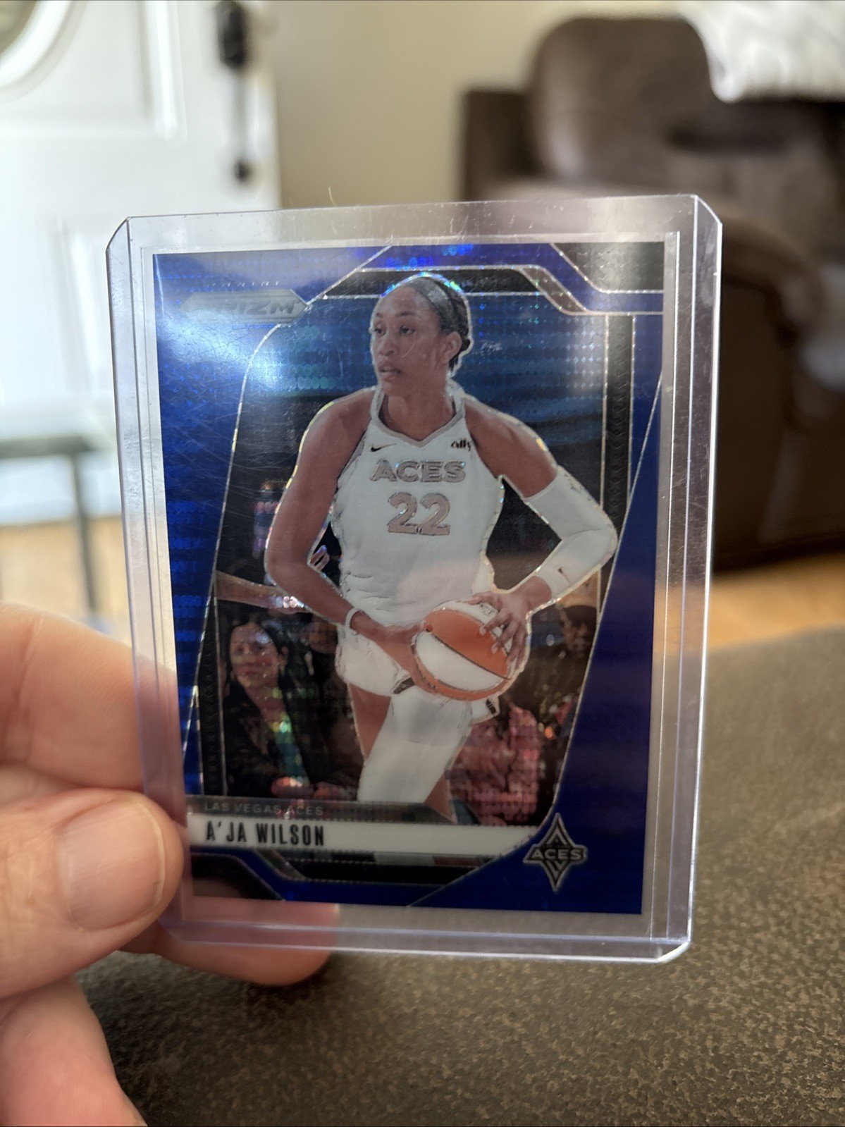 2024 Panini Prizm WNBA - A'ja Wilson #86 Blue Prizm 149/199