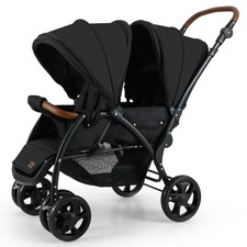 Double Stroller, Foldable Baby Tandem Stroller with Djustable Backrest Canopy...