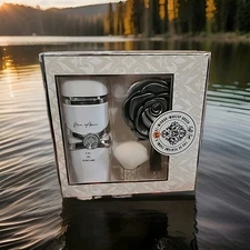 Lattafa Eau de Perfume 250 Ml 8.4 fl oz Mirror Makup Brush Gift Set New In Box