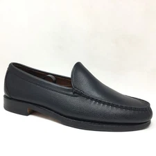 Allen Edmonds Sanibel Loafers Dress Shoes Mens Size 9.5 Blue Grain Leather
