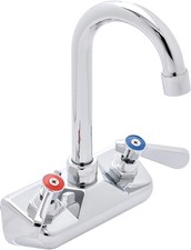 Commercial Hand Sink Faucet Wall Mount Sink Faucet 4 Inch Center Kitchen Small
