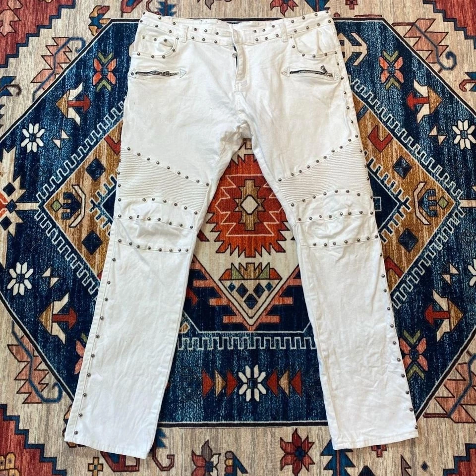Balmain White Jeans for Men for sale | eBay