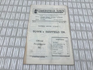 Huddersfield Town v Sheffield United 1946/47 Division 1 26th April 1947