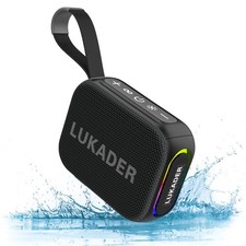 Portable Bluetooth Speaker Waterproof,Mini Shower Speaker,RGB Lights,IPX67 HD...