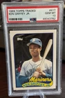 1989 KEN GRIFFEY JR TOPPS TRADED ROOKIE PSA 10  MARINERS NEW LABEL 50-50? (782)