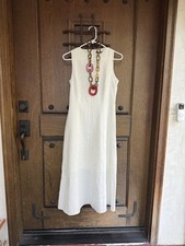 Zara White Sheath Midi Dress Size M 