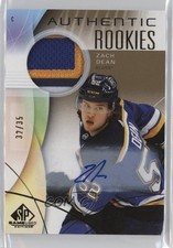 2024 Upper Deck SP Game Used Gold Premium Memorabilia 32/35 Zach Dean Auto 0he