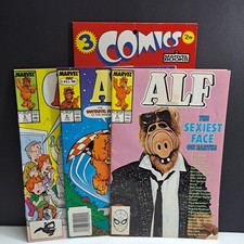 Alf #Aug 6, June 4, July 5 1988 Marvel Comics High Grade Comic Book Lot Of 3 Vtg