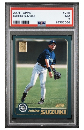 2001 Topps - Ichiro Suzuki #726 (RC) PSA GRADED 7 Topps 50 Years