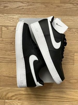 Nike Air Force 1 Low '07 Black White Pebbled Leather. Size 10 Men