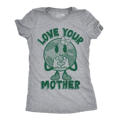 Womens Funny T Shirts Love Your Mother Earth Day Graphic Tee for Ladies