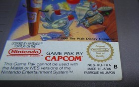 chip'n dale rescue rangers jeu original nintendo nes