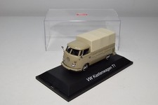 B69 1:43 SCHUCO VW VOLKSWAGEN TRANSPORTER KASTENWAGEN T1 PICK-UP FAWN NMIB