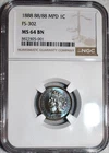 NGC MS-64 BN 1888/888 1 in Neck Snow-2 Indian Head Cent, Gorgeous & Very Scarce!