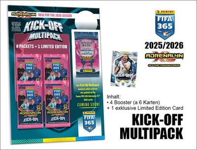 Panini FIFA 365 2026 25/26 - Adrenalyn XL Kick Off Multipack - 25 Karten inkl LE