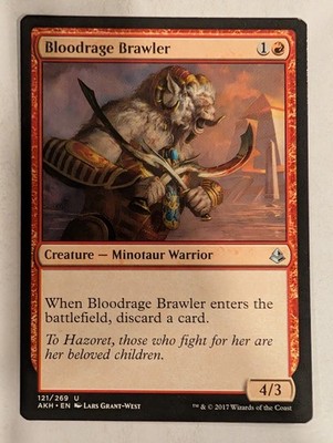 Bloodrage Brawler - Amonkhet - Magic the Gathering MTG Nice!