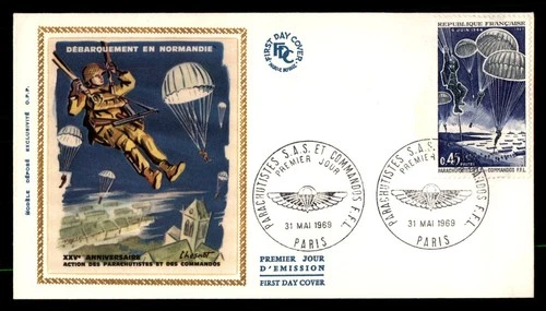 Mayfairstamps France FDC 1969 Parachuters Normandy First Day Cover aax_13759