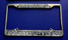 VINTAGE FERRARI LOS GATOS CALIFORNIA DEALER LICENSE PLATE FRAME